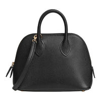 HERMES Bolide Chamkila Goatskin Bowling Bag Portable Crossbody Bag Shoulder Bag Mini Women's Black