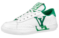 LOUIS VUITTON Charlie Low Top Stylish Skateboarding Shoes Men's White Green