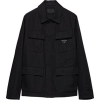 PRADA Triangle Logo Straight Hem Jacket