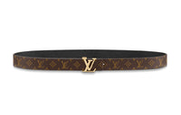 LOUIS VUITTON Leather Belts Women's Width 2.5cm