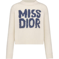 DIOR FW24 Cashmere Sweater Women's Ecru
