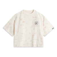 (WMNS) Li-Ning Panda Graphic Oversized T-shirt 'Beige' AHSUC06-1