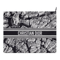 DIOR DiorTravel Technical Fabric Clutch Women's Black/White