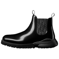 DIOR Combat Short Chelsea Boots Men's Black
