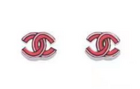 CHANEL Stud Earrings Women's Pink