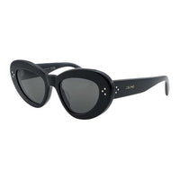 CELINE Plate Frame Cat Eye Sunglasses Women's Black
