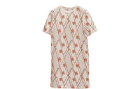 HERMES Short-Sleeved Dresses Women's White