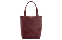 LOEWE Cow Leather Tote Bag, Shopping Bag, Handbag Mini Women's Dark Burgundy Red