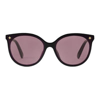 LOUIS VUITTON Oval Sunglasses Women's Black