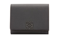LOEWE Anagram Pebbled Calfskin Wallet Women's Black