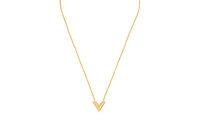 LOUIS VUITTON Necklace Essential V Gold