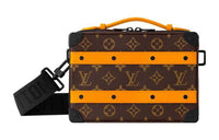 LOUIS VUITTON SOFT TRUNK Coated Canvas With Leather Shoulder Bag Crossbody Bag Regular Women's Brown/Orange