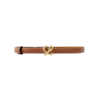LOEWE Cow Leather Belts Women's Tan Width 1.5cm