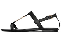 SAINT LAURENT Cassandra Leather Sandals