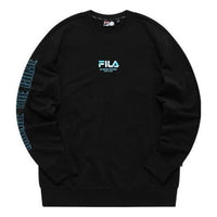 FILA FUSION Knitted Pullover Sweatshirt 'Black Blue' T11M133203F-BK