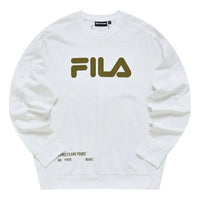 FILA FUSION Logo Sweatshirt 'White Tan' T11M231204F-WT