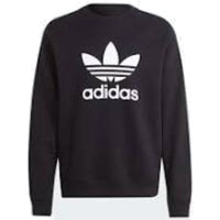 adidas Adicolor Classics Trefoil Crewneck Sweatshirt Asia Sizing 'Black White' IM4500