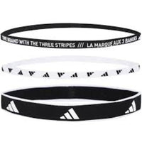 adidas Multiple Width Training Headbands 3 Per Pack 'Black White' IA3031