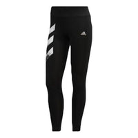 (WMNS) adidas Own The Run 3-Stripes Fast Tights Asia Sizing 'Black White' FP7539