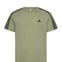 adidas Essentials Single Jersey 3-Stripes T-Shirt Asia Sizing 'Green' JE0346