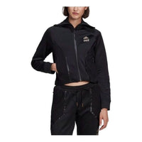 (WMNS) adidas x James Bond Sportswear Track Top Asia Sizing 'Black' GN6817