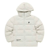 FILA FUSION Hooded Down Jacket 'White' T11M341903A-GY