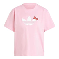 (WMNS) adidas x Hello Kitty Trefoil T-Shirt 'Pink' IX7882