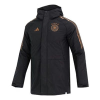 adidas Park Germany Condivo 22 Stadium Jacket 'Black Gold' HC1293