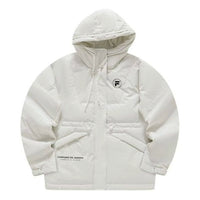 (WMNS) FILA FUSION Hooded Down Jacket 'White' T11W345911F-WT