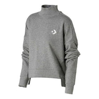 (WMNS) Converse Knit Mock Neck Sweatshirt 'Grey' 10007185-A02
