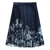(WMNS) FILA Casual Long Skirt 'Navy White' F11W238307F-ZA