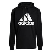adidas Essentials Logo Hoodie 'Black White' GV5281