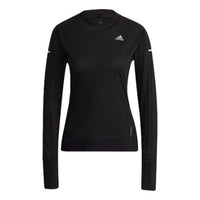 (WMNS) adidas Cooler Long Sleeve Running T-Shirt Asia Sizing 'Black' GK3764