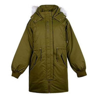 (WMNS) Converse Long Down Jacket 'Olive Green' 10019430-A04