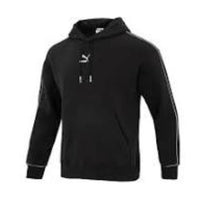 PUMA Logo Printed Hoodie 'Black White' 625077-01