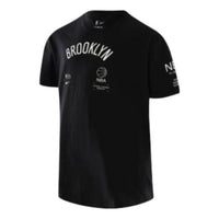Nike Brooklyn Nets Courtside T-Shirt 'Black White' DH6740-010