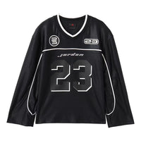 (WMNS) Air Jordan Long Sleeve Jersey Asia Sizing 'Black' HF9460-010