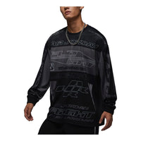 Air Jordan MVP Graphic Sweatshirt Asia Sizing 'Black Grey' FV7240-010