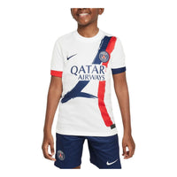 (GS) Nike Dri-FIT Paris Saint-Germain 2024/25 Stadium Away Jersey 'White Navy Red' FN9126-101
