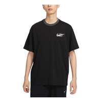 Nike Sportswear Swoosh Graphic T-Shirt Asia Sizing 'Black' FV3759-010