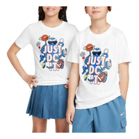 (GS) Nike Sportswear Graphic T-Shirt 'White' FZ5119-100