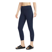 (WMNS) Nike One High-Waisted 7/8 Leggings Asia Sizing 'Obsidian' FN3233-451