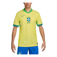 Nike Dri-FIT Soccer Brazil 2024 Stadium Home Replica Jersey 'Yellow Green' FJ4284-706