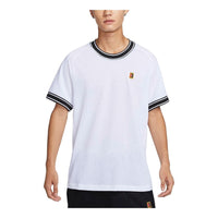 Nike Court Heritage Tennis T-Shirt Asia Sizing 'White' FN0319-101