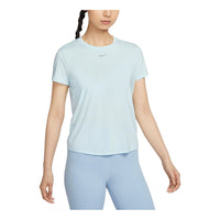 (WMNS) Nike One Classic Dri-FIT T-shirt Asia Sizing 'Ice Blue' FN2799-474