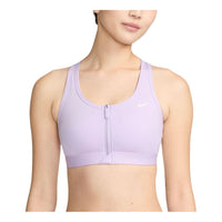 (WMNS) Nike Swoosh Front Zip Medium Support Padded Sports Bra 'Violet Mist' FN2732-511