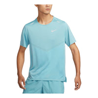 Nike Dri-FIT Rise 365 Running T-shirt Asia Sizing 'Light Blue' CZ9185-464