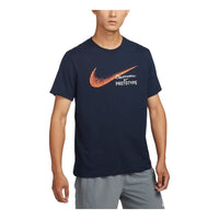 Nike Dri-FIT Running T-shirt Asia Sizing 'Obsidian' HM8292-451