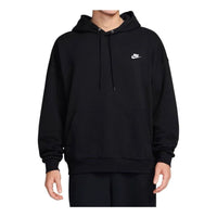 Nike Club Fleece Oversized French Terry French Terry Pullover Hoodie Asia Sizing 'Black' HJ1817-010