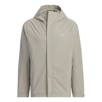 adidas Business Casual Parka Fleece 'Silver Pebble' IZ1591